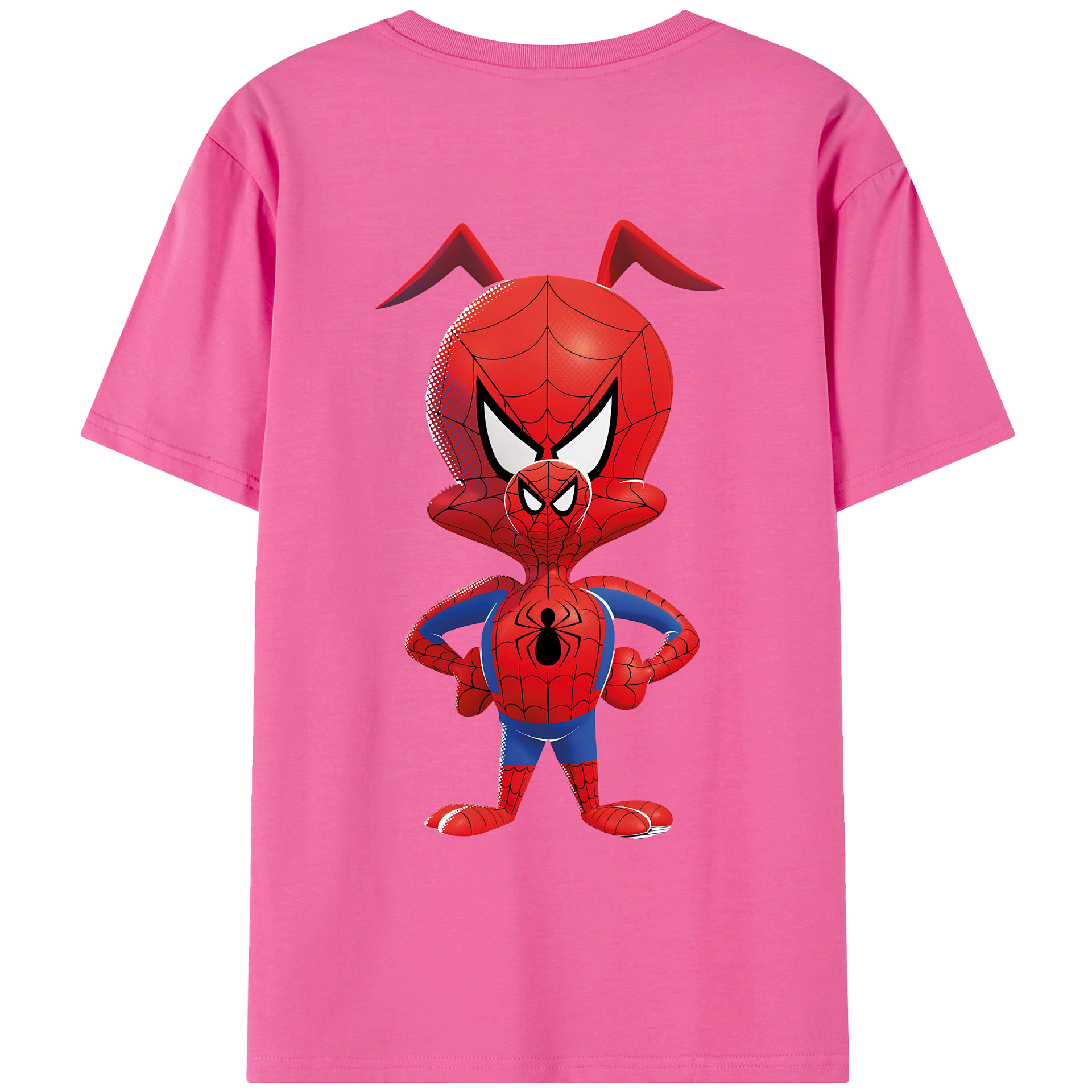 （画像用） Spider Man スパイダーマン レディース半袖Tシャツ(バックプリント)
